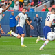 The USMNT celebrates after Christian Pulisic’s penalty shot puts the U.S. up 3-2 on El Tri.